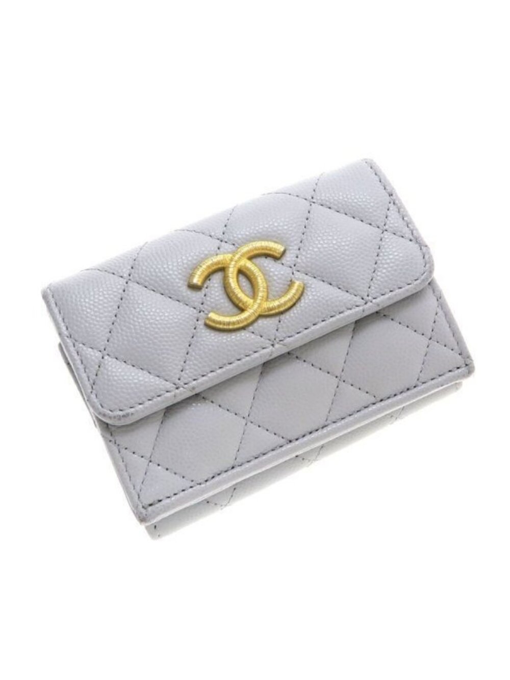 Chanel Caviar Quilted Compact Wallet